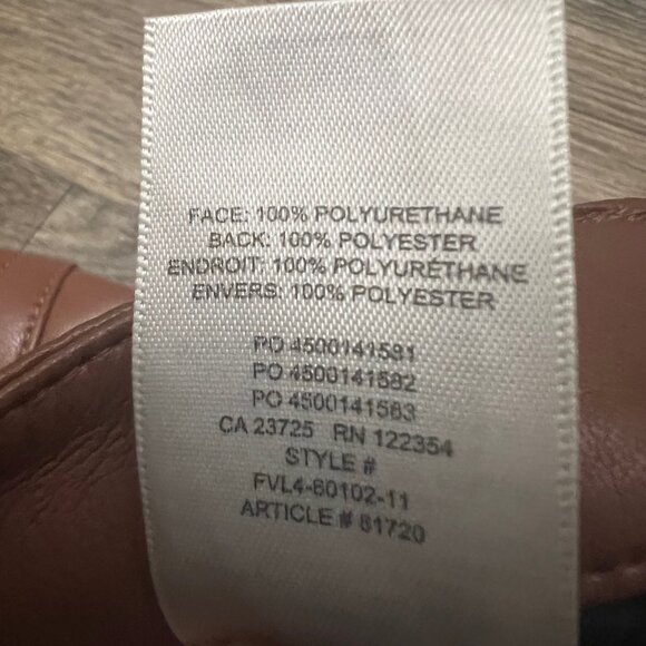 Aritzia Vegan Leather Wilfred The Melina Super High Rise Pant Brown Size 10 - Picture 11 of 12